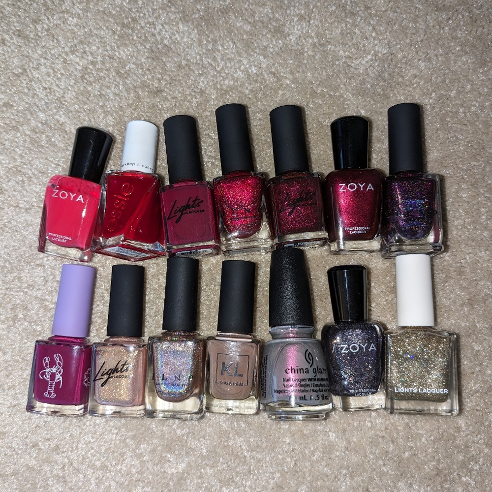 Red and Nude Polish Bundle